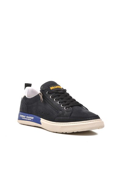 Bulldozer 231220   Navy Blue Nubuck Genuine Leather Men's Casual Shoes