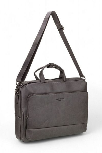 Pierre Cardin كمبيوتر محمول وحقيبة عمل باللون الرمادي للجنسين - 01pc00109