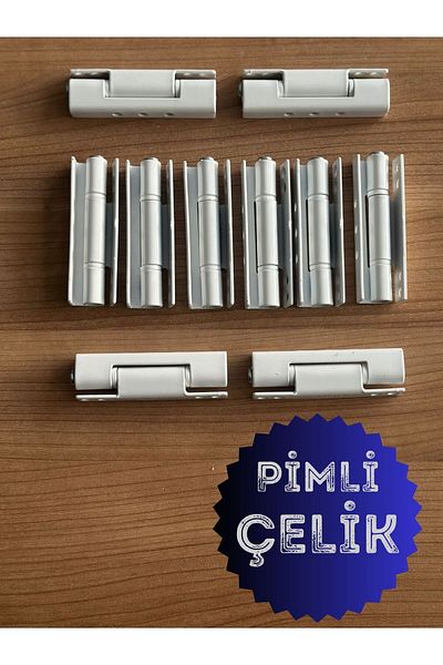 unix Pvc Pimapen Door Window Hinge Steel 90mm White/10 Pieces) Screws Included