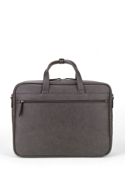 Pierre Cardin حقيبة كمبيوتر محمول وحقيبة عمل باللون الرمادي للجنسين 01PC00111