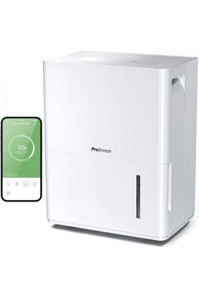 Pro Breeze 30L/Gün Akıllı Nem Alma Cihazı Wi-Fi, Uygulama, Sürekli Tahliye ve Otomatik Nem Sensörü