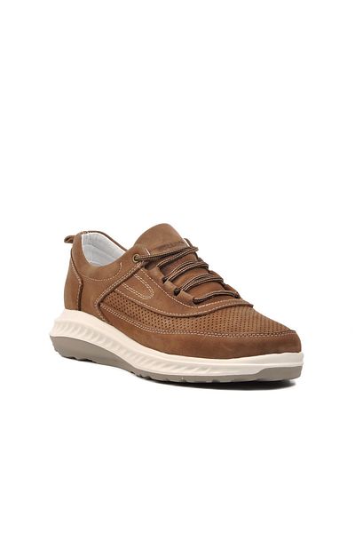 Bulldozer 241101 Ανδρικά παπούτσια casual από γνήσιο δέρμα Mink Nubuck