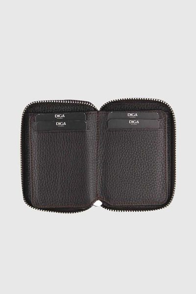 DİGA 796 Dg.02 Brown Mini Real Leather Crazy Crazy Wallet