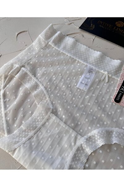 İntive Lingerie Lily Baby - Polka Dot Cotton Mesh, Transparent Flexible Bato/Slip-2827