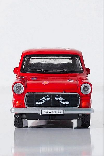 Şeker Adası Nostalgia Metal Minibus Flower Abbas - Gift Pull Drop Premium Diecast Collection Toy Car