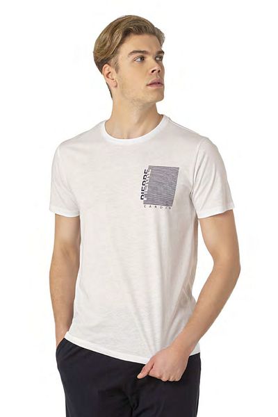 Pierre Cardin 2025 Men's Short Sleeve Pajamas Set - Spring-Summer, Vr.E14.U01.E068.075.11.T01