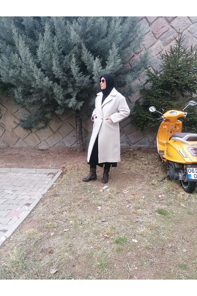 stil hatun butik Plus Size Coat Cashew Coat, Premium Quality Plus Size Cashew Coat