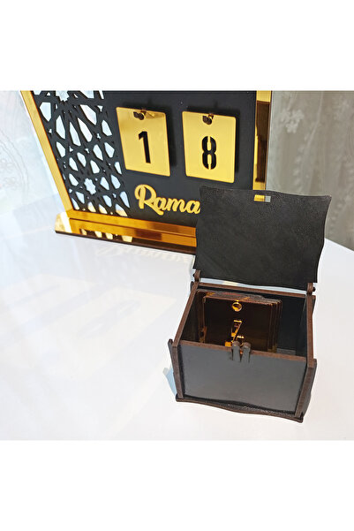 mars tasarım Ramazan Takvimi Geri Sayım Takvimi Hoşgeldin Ramazan Hediyesi Süsleri- 20x25 Cm