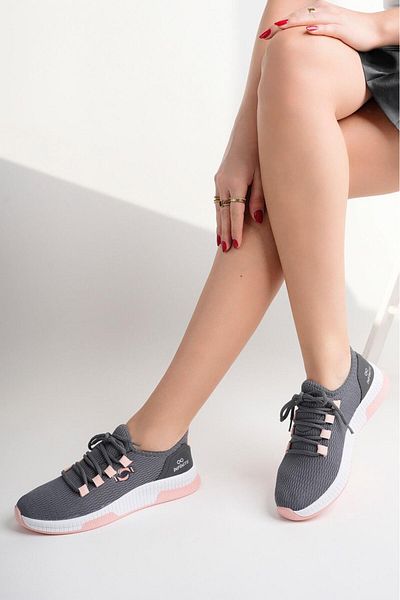STOCON Anthracite Smoked Unisex Sneaker - Καθημερινά παπούτσια για περπάτημα STC1068