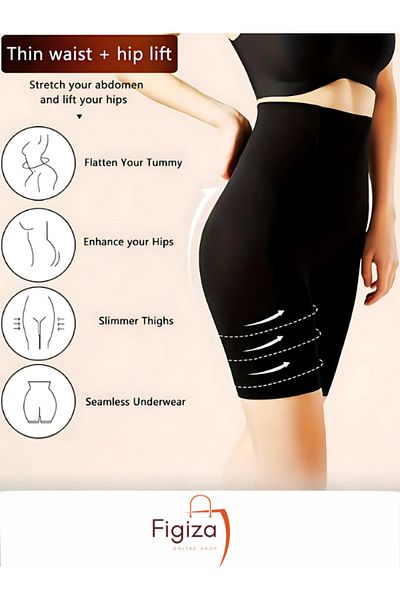 figiza Waist Slimming Hip Basen Enhancer Seamless High Waist Leg Firming Corset Tights