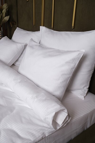 Lawon Set cuvertură de pilota dublă din satin de bumbac seria Atena