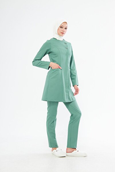 Elegance Koyu Küf Tesettür Takım