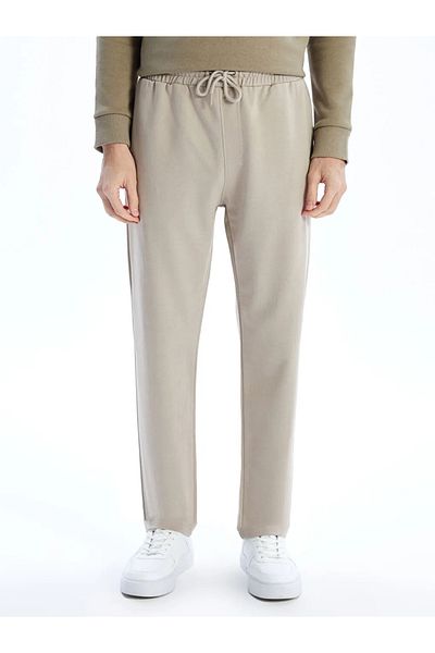 LC Waikiki Ανδρικό αθλητικό παντελόνι LCWAIKIKI Classic Beige Standard Fit