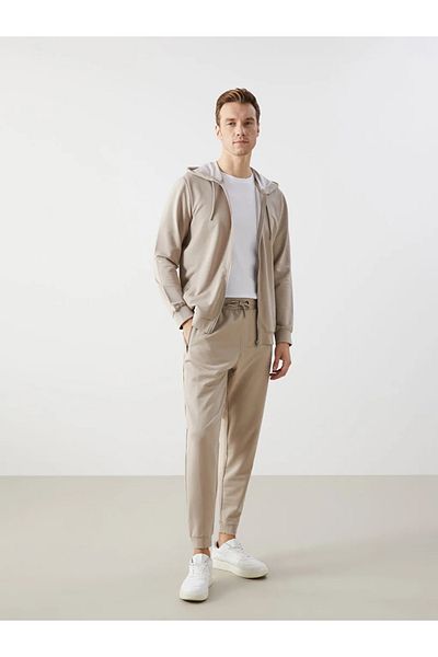 LC Waikiki Ανδρικό αθλητικό παντελόνι LCWAIKIKI Classic Beige Standard Fit Jogger