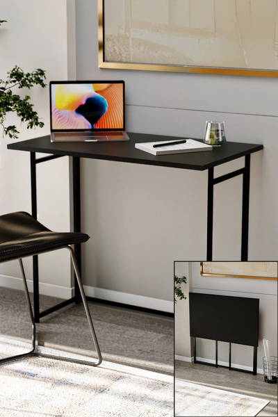 KODIGU 75x50 Katlanır Masa - Aç Kapat Masa - Yer Kaplamayan Çalışma Masası
