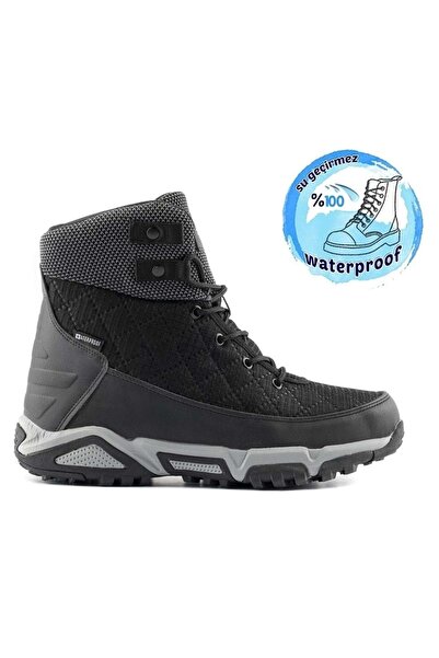 NORTH OF WILD Αδιάβροχες ανδρικές μπότες χιονιού LATE ΜΑΥΡΟ