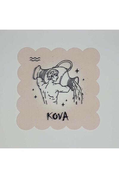 DECO Коктейльна серветка з цифровим принтом у вигляді знака зодіаку Водолій, ...