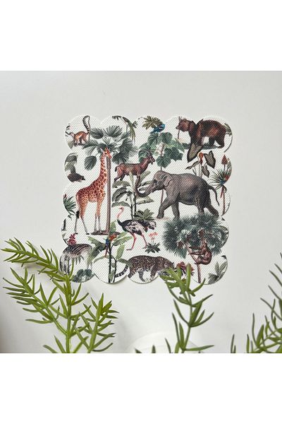 DECO Tropical Forest Animals Patterned Cocktail Napkin