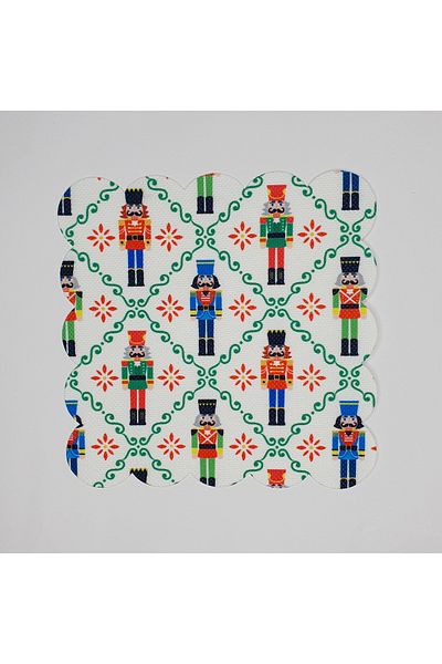 DECO Geometric Lead Soldiers New Year Concept Patterned Laser Cut Cocktail Napkin