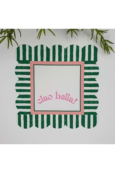 decofav Ciao Bella Slogan Σχέδιο Πλένεται Κοκτέιλ Χαρτοπετσέτα - 1 Τεμάχιο