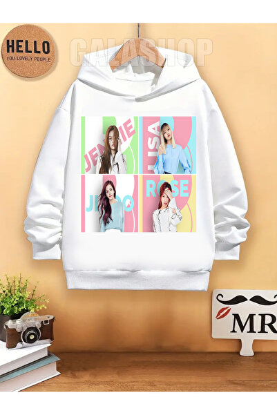 GALASHOP Blackpink Çocuk Pamuklu Hoodie Mod35