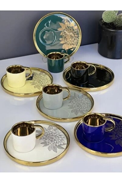 ACAR ALESS Porselen 6 Kişilik Kahve Fincan Takımı 011715