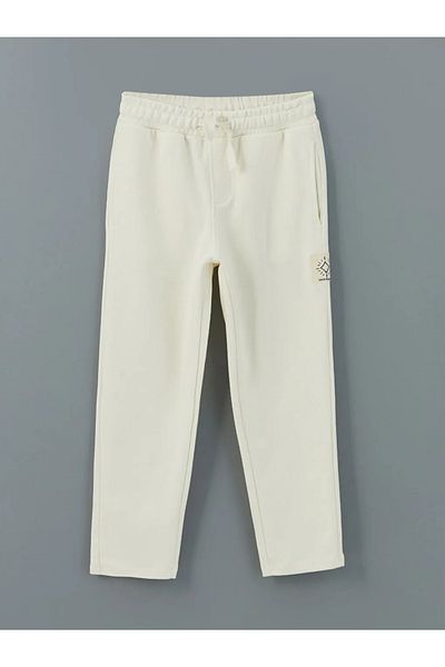 LC Waikiki LCW Kids Ecru Elastic Waist Boy's Sweatpants