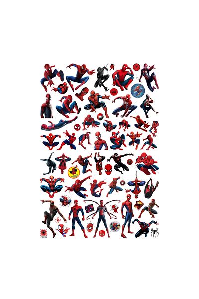 Ororabutik Σετ αυτοκόλλητων Spiderman Spiderman 63 τεμαχίων - Σετ αυτοκόλλητων Sketchbook