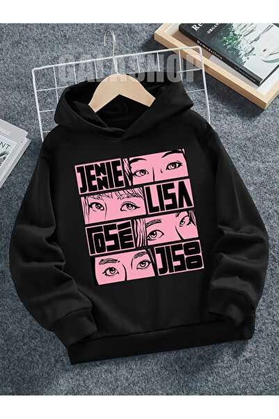 GALASHOP Blackpink Çocuk Pamuklu Hoodie Mod41