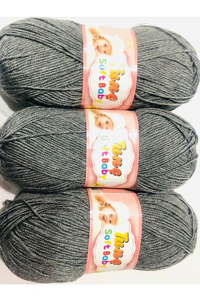 Tunç Çadır Tunç Soft Baby Knitting Rope 3-Pack Anti-Pilling and Anti-Pilling