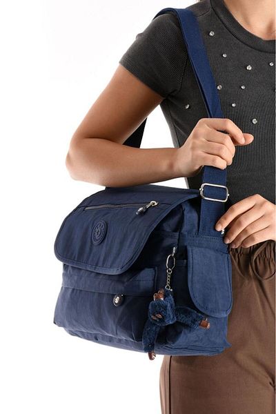 Baginn Geantă Poștaș Curea încrucișată Dimensiune mare 33*27 Cm Lungime curea 130 Cm Buzunar multiplu Clamshell Umăr