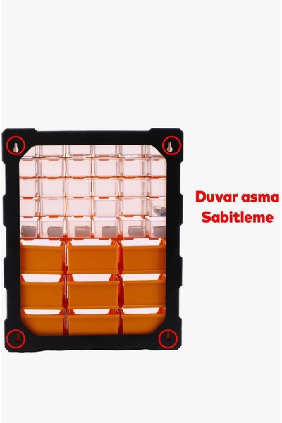 KAYAGROUP Superbag 39’ Lu Monoblok Çekmece Seti Organizer ( Duvara Montajlı )