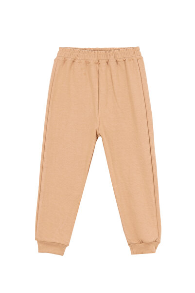 DUFFY KİDS 2-8 Years Old Camel Seasonal Basic Set - Button Detailed