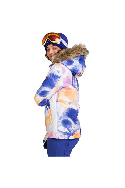 Roxy Women's Snowboard Jacket Jet Ski Jk Black/Flower Pattern