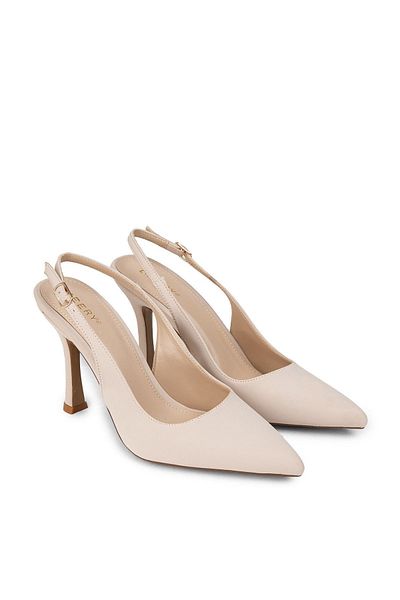 Deery Beige Women's Heeled Shoes