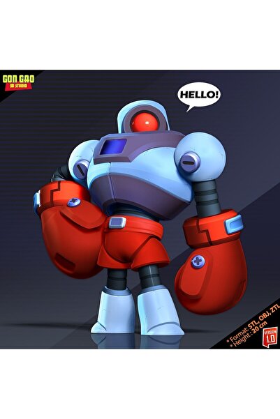 Giftbox3d BRAWL STARS MELEE ROBOT FİGÜRÜ 20CM