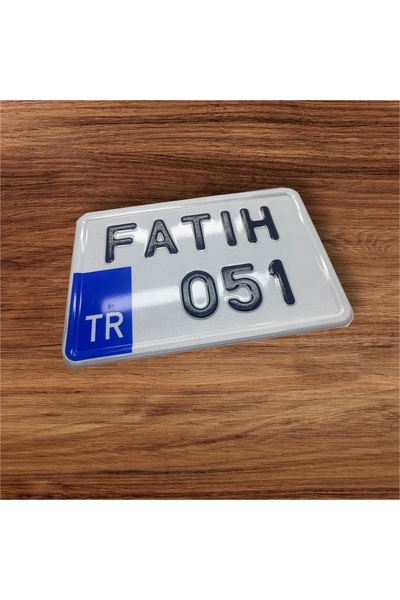 Dekor Kişiye Özel Motor Bisiklet  Plaka