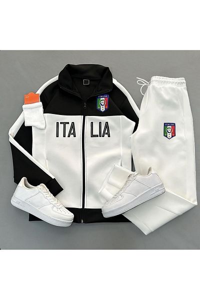 viperkombin Italia Scuba Jacket and Sweatpants Set 2-Piece Combo