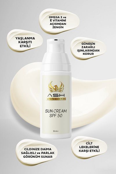Ash professional Spf 50 Sunscreen - Moisturizer