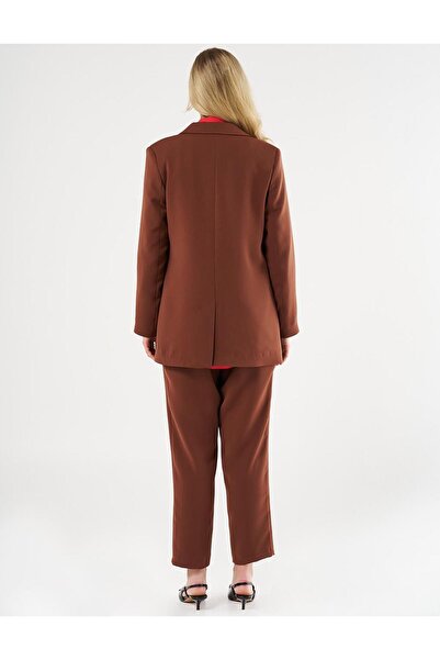 Kayra Coffee Color Double Set - with Buttons