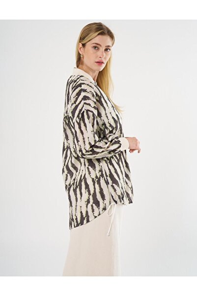 Kayra Baskılı Kolej Yaka Tunik Haki