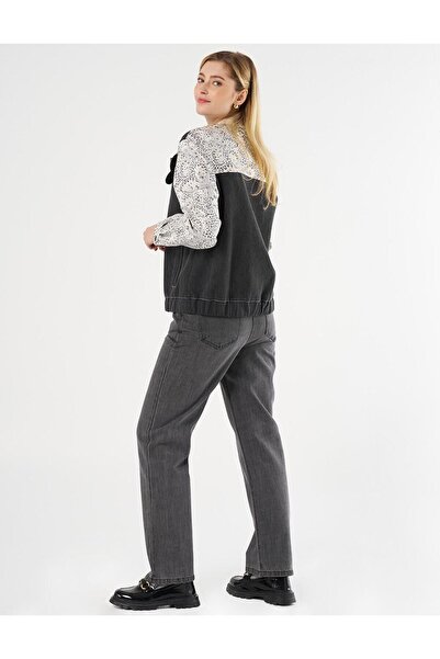 Kayra Μπουφάν τζιν Bomber σε γαλάζιο ζακάρ