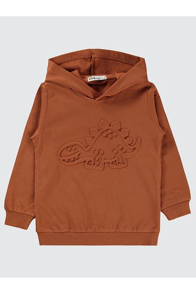 Civil Boys 2-5 Years Old Boy Brick Color Sweatshirt