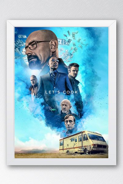 Saturn Breaking Bad Κατασκευασμένος Πίνακας - Lets Cook Αφίσα Πίνακας