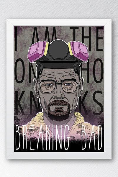 Saturn Breaking Bad Framed Painting - Πίνακας αφίσας της τηλεοπτικής σειράς