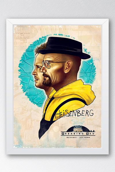 Saturn Breaking Bad Framed Painting - Πίνακας αφίσας της τηλεοπτικής σειράς