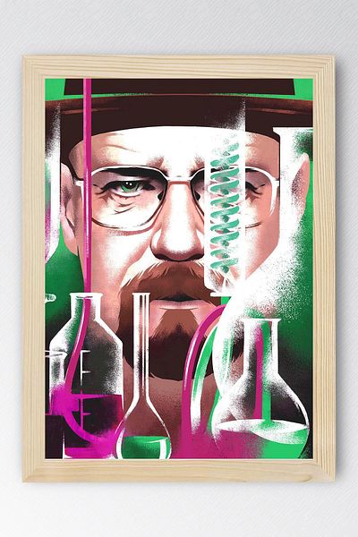 Saturn Breaking Bad Framed Painting - Πίνακας αφίσας της τηλεοπτικής σειράς
