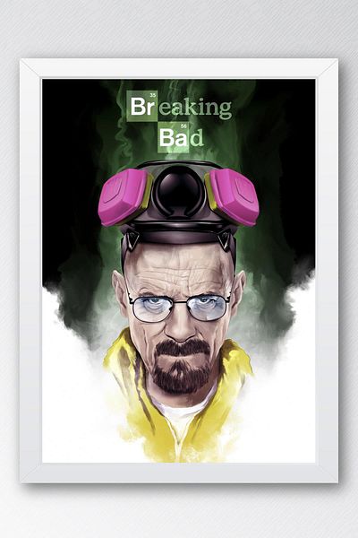 Saturn Breaking Bad Framed Painting - Πίνακας αφίσας της τηλεοπτικής σειράς