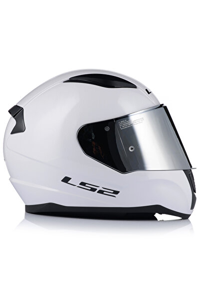 LS2 Rapıd 2 Beyaz Fullface Motosiklet Kaskı Gri Camlı