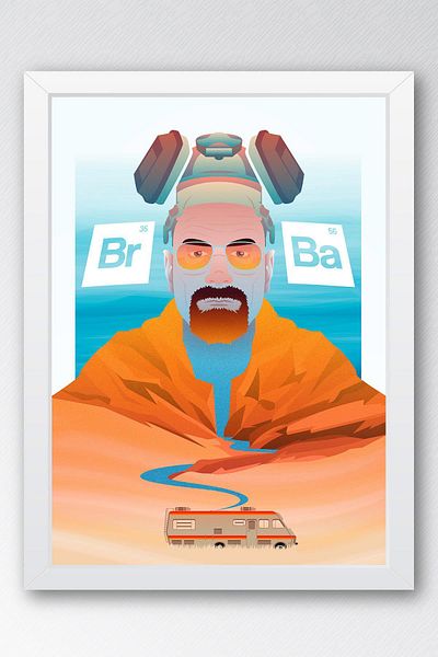 Saturn Breaking Bad Framed Painting - Πίνακας αφίσας της τηλεοπτικής σειράς